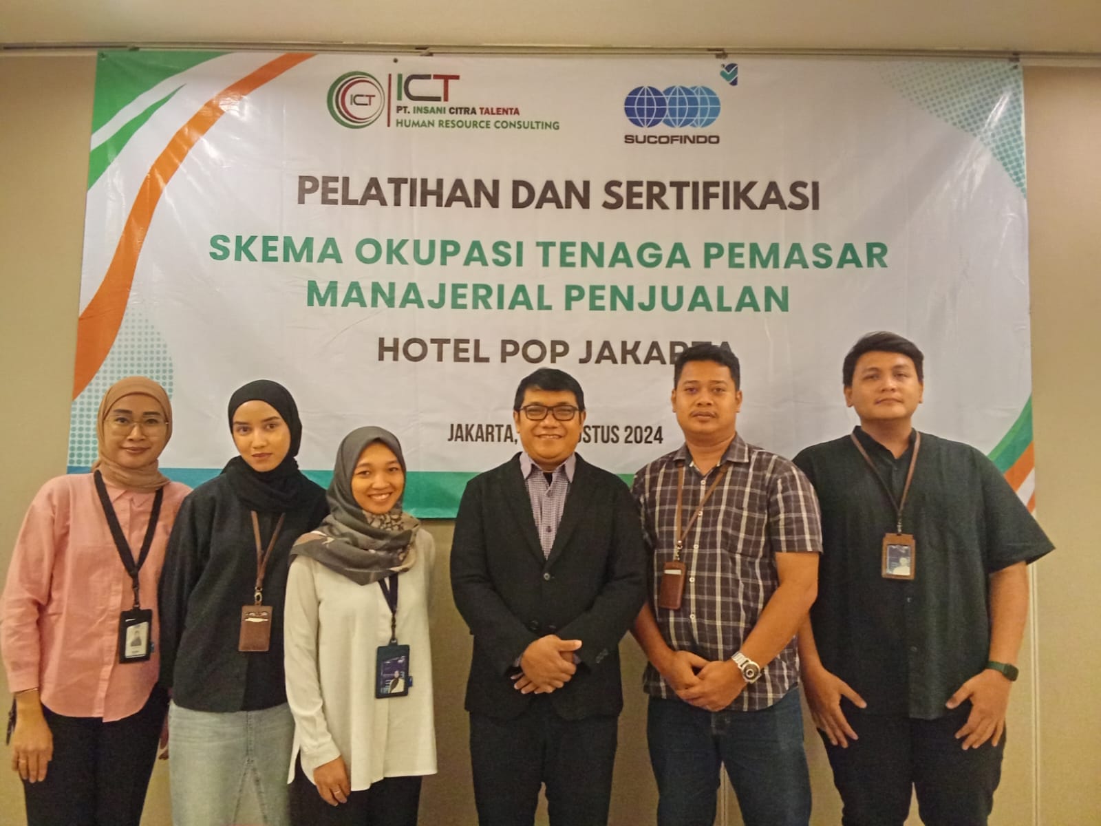 PT. Insani Citra Talenta Sukses Gelar Pelatihan & Sertifikasi Tenaga Pemasar Stratejik Penjualan Bersama Sucofindo